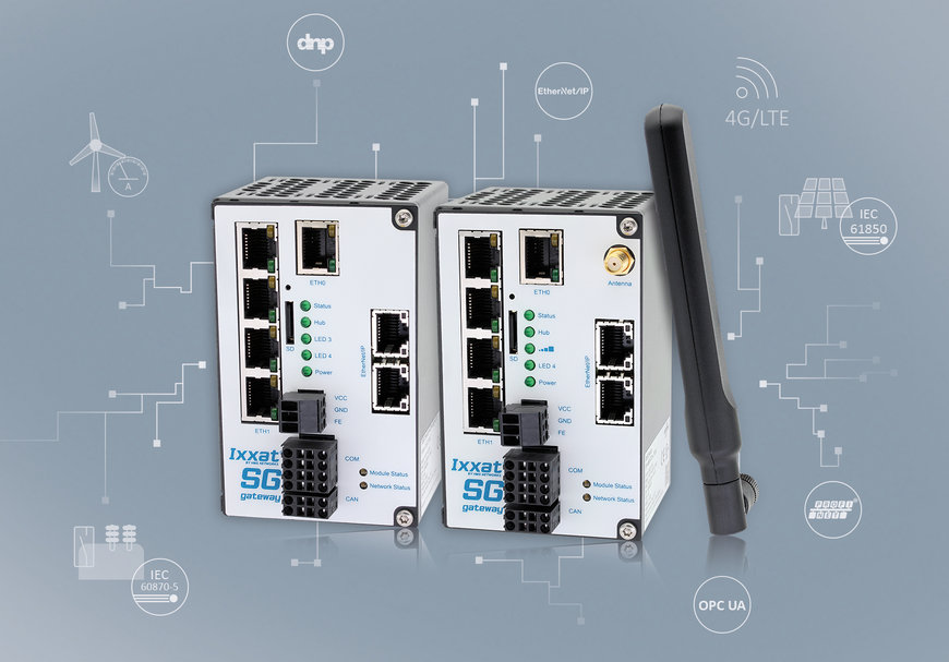 IEC 61850 ve IEC 60870 için LTE desteği ile yeni Ixxat Smart Grid Ağ Geçitleri